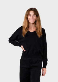 Klitmoller Collective Strick-Randi knit - Black Lemonsorbet