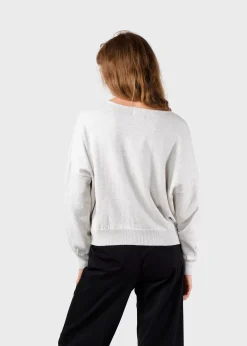 Klitmoller Collective Strick-Randi knit - Cream melange Lemonsorbet