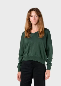 Klitmoller Collective Strick-Randi knit - Moss Green Lemonsorbet