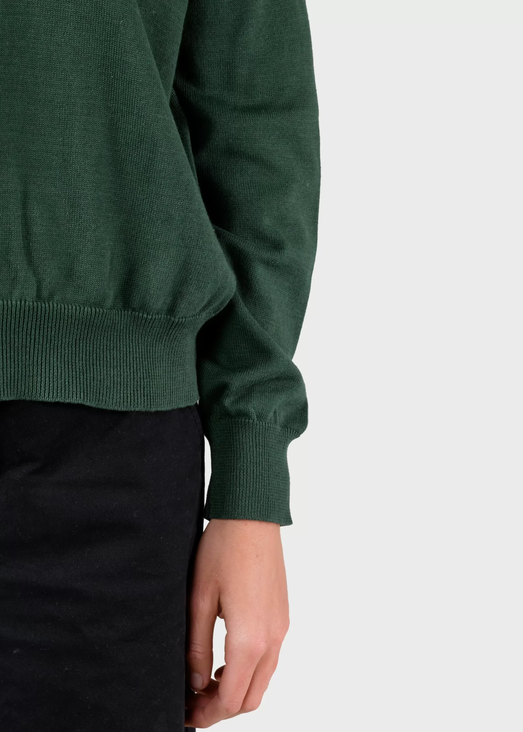 Klitmoller Collective Strick-Randi knit - Moss Green Lemonsorbet