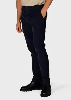 Klitmoller Collective Hosen-Ras corduroy chino - Navy Sand