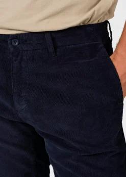 Klitmoller Collective Hosen-Ras corduroy chino - Navy Sand