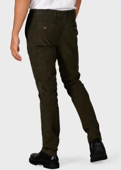 Klitmoller Collective Hosen-Ras corduroy chino - Olive Sand