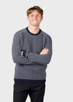 Klitmoller Collective Strick-Rene knit - Navy/cream