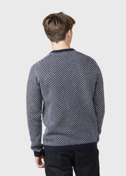 Klitmoller Collective Strick-Rene knit - Navy/cream