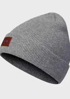 Klitmoller Collective Accessories-Rib beanie - Light grey