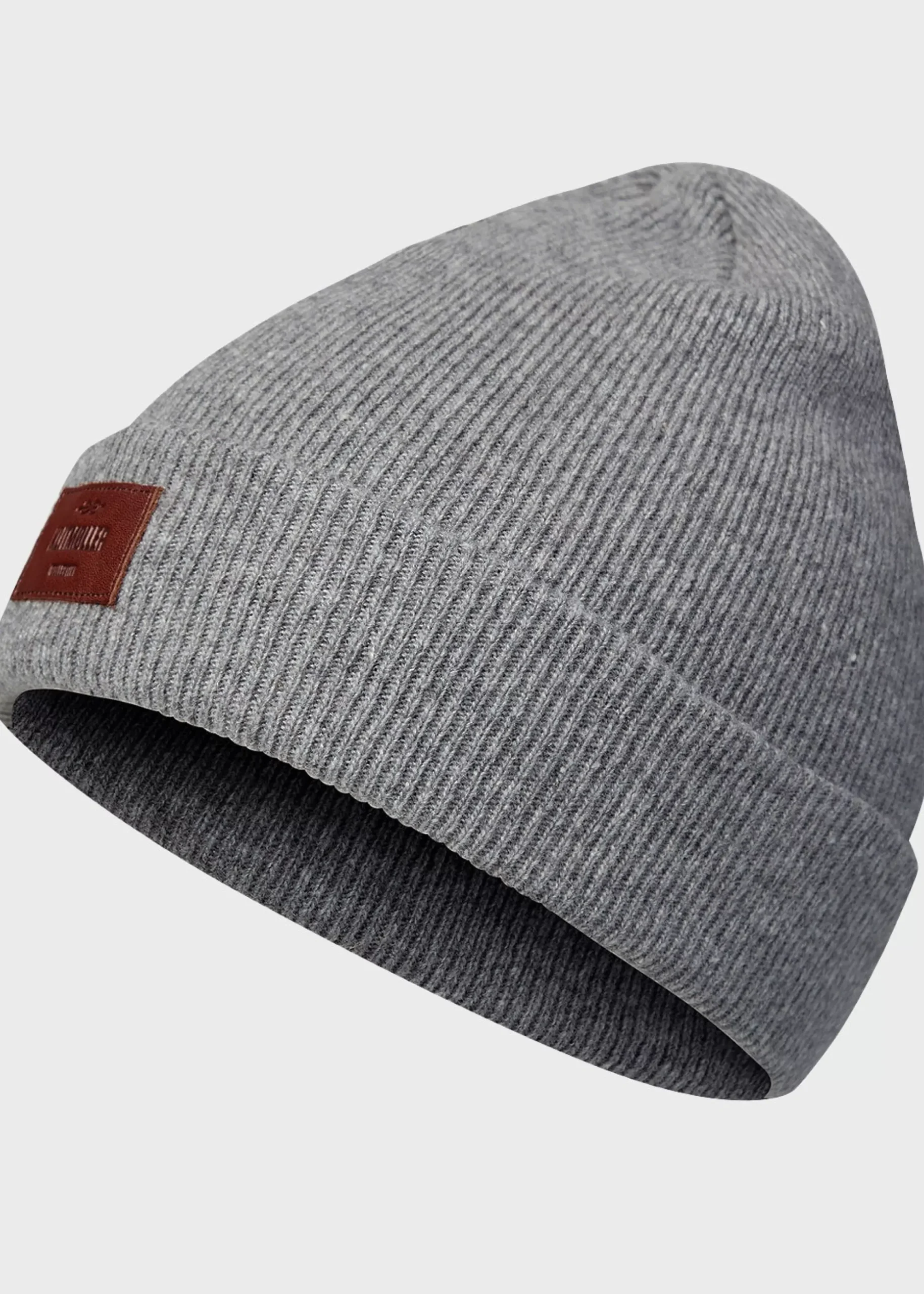 Klitmoller Collective Accessories-Rib beanie - Light grey