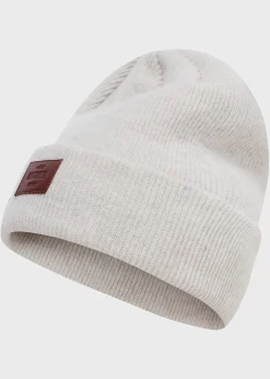 Klitmoller Collective Accessories-Rib beanie - Pastel grey Black