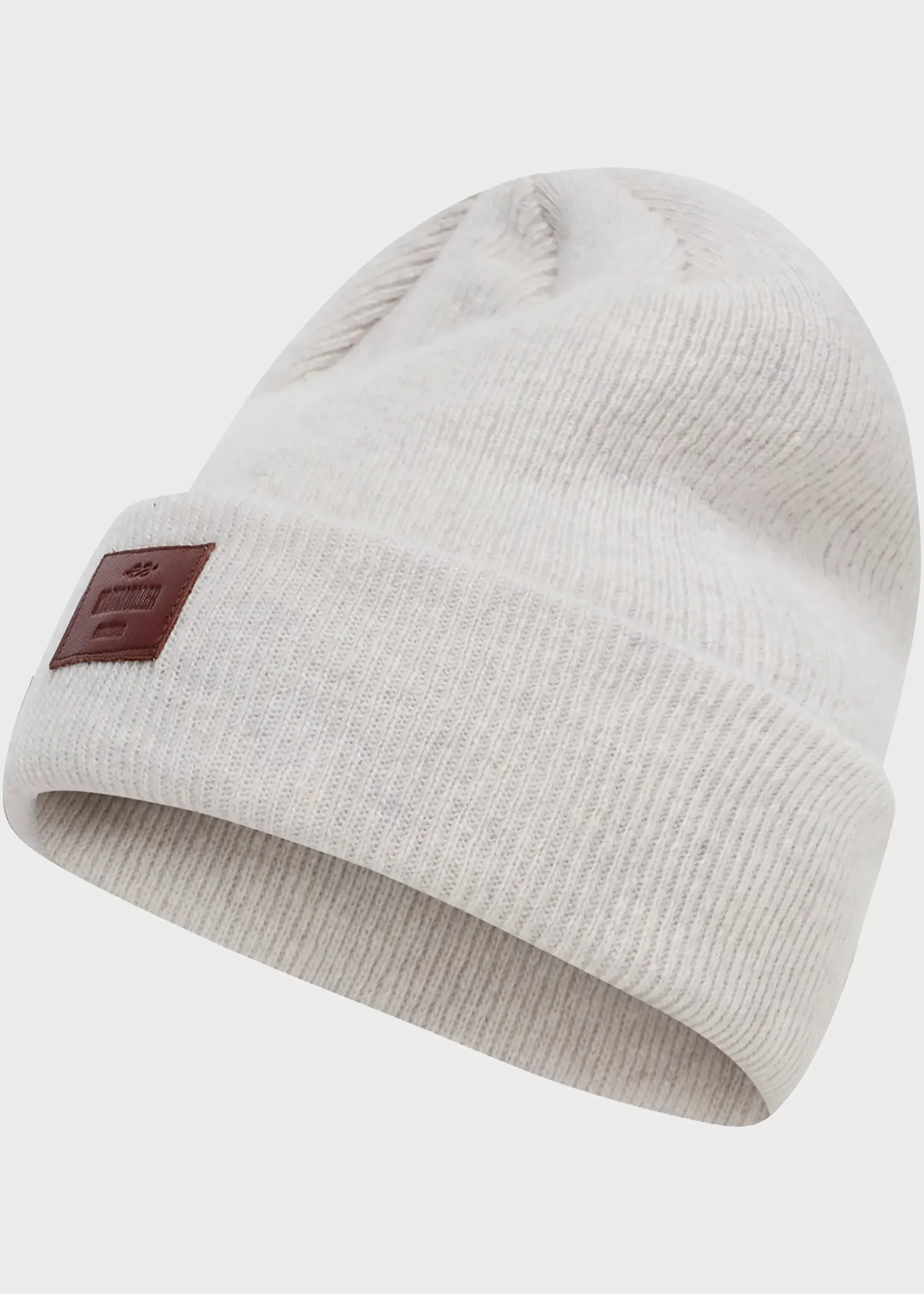 Klitmoller Collective Accessories-Rib beanie - Pastel grey Black