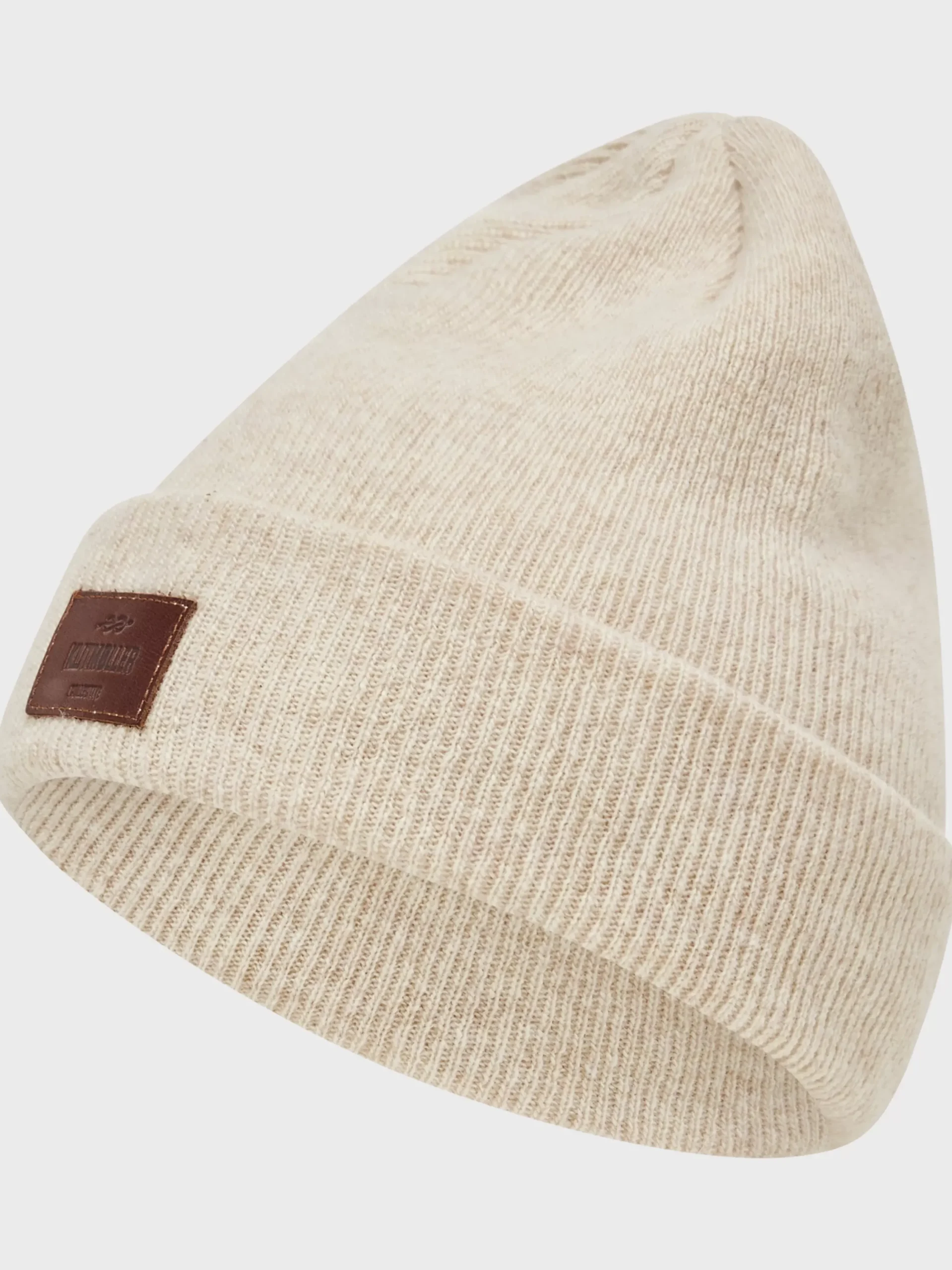Klitmoller Collective Accessories-Rib beanie - Pastel sand Olive
