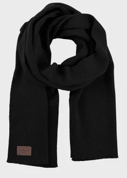 Klitmoller Collective Accessories-Rib scarf - Black Coffee