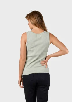 Klitmoller Collective T-shirts-Rib top - Sage Lilac