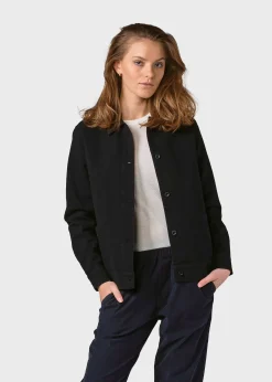 Klitmoller Collective Jacken-Rita twill jacket - Black Sand