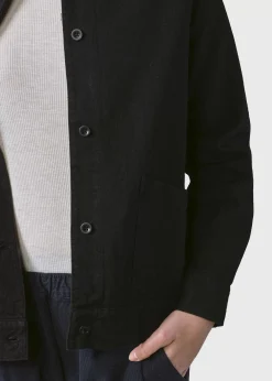Klitmoller Collective Jacken-Rita twill jacket - Black Sand