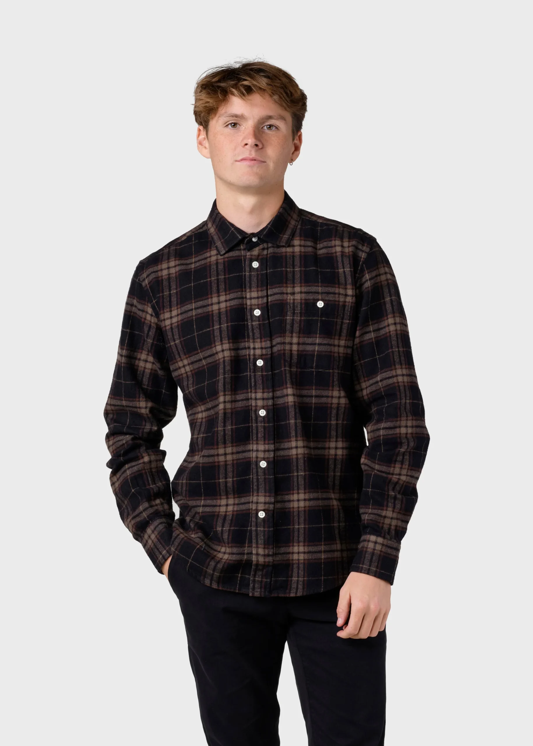 Klitmoller Collective Hemden-Rocco shirt - Brown check Browncheck