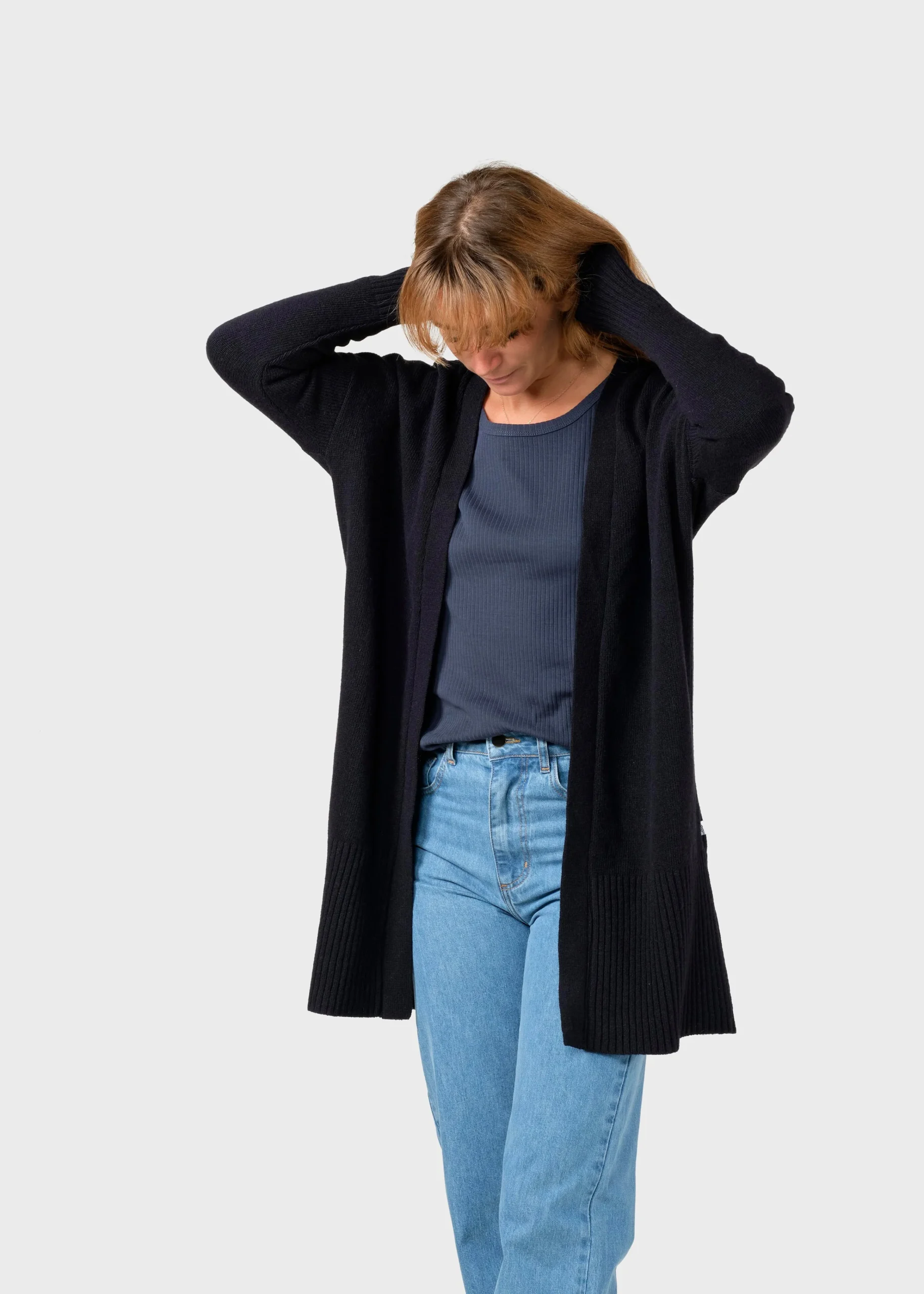 Klitmoller Collective Strick-Rosemarie knit cardigan - Black Navy