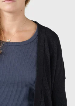 Klitmoller Collective Strick-Rosemarie knit cardigan - Black Navy