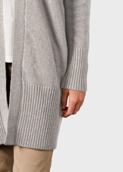Klitmoller Collective Strick-Rosemarie knit cardigan - Pastel grey Navy