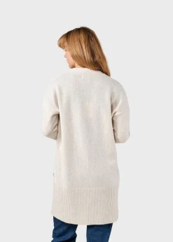 Klitmoller Collective Strick-Rosemarie knit cardigan - Pastel sand Navy