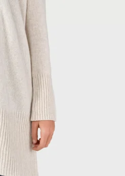 Klitmoller Collective Strick-Rosemarie knit cardigan - Pastel sand Navy