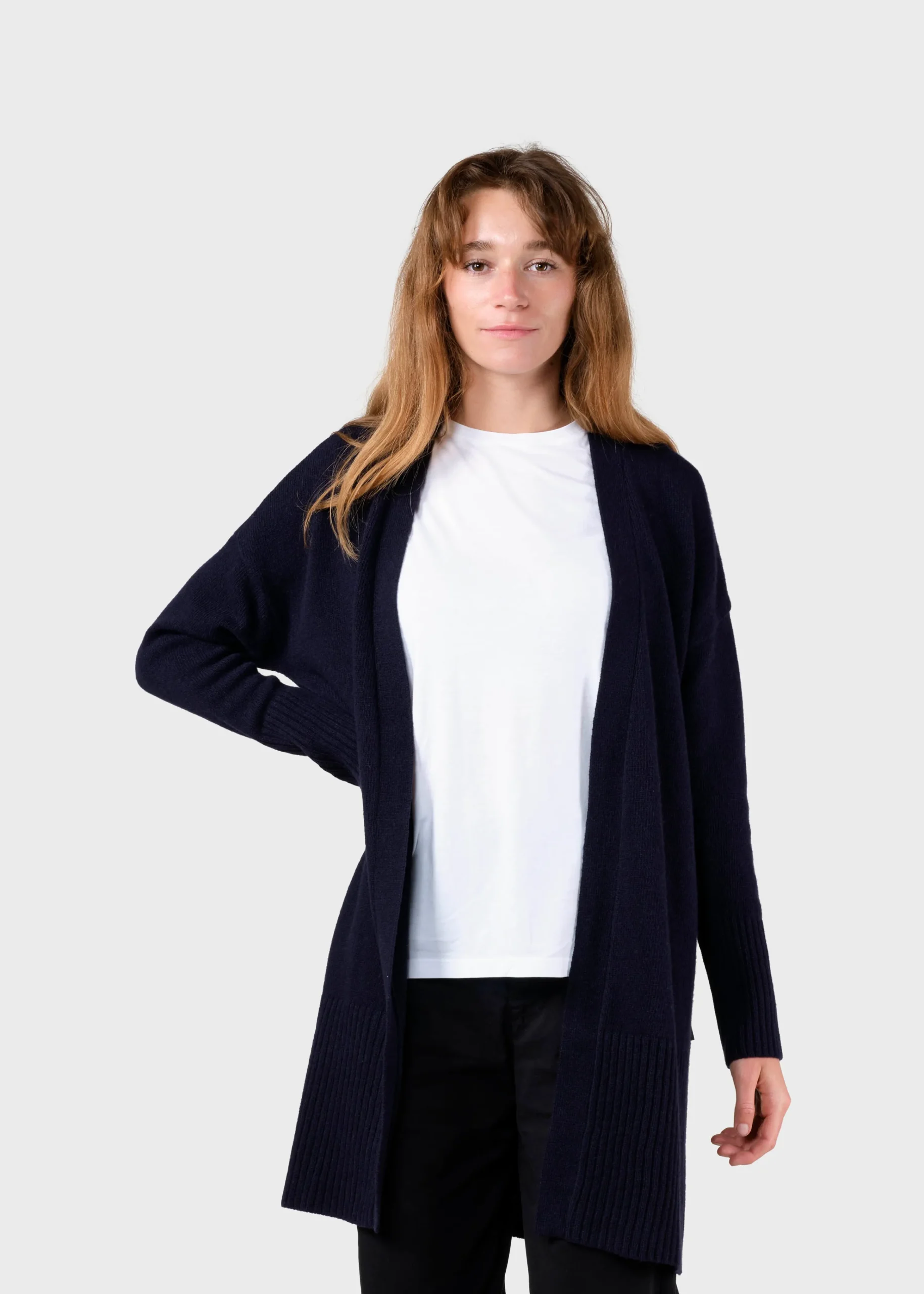 Klitmoller Collective Strick-Rosemarie knit cardigan - Navy