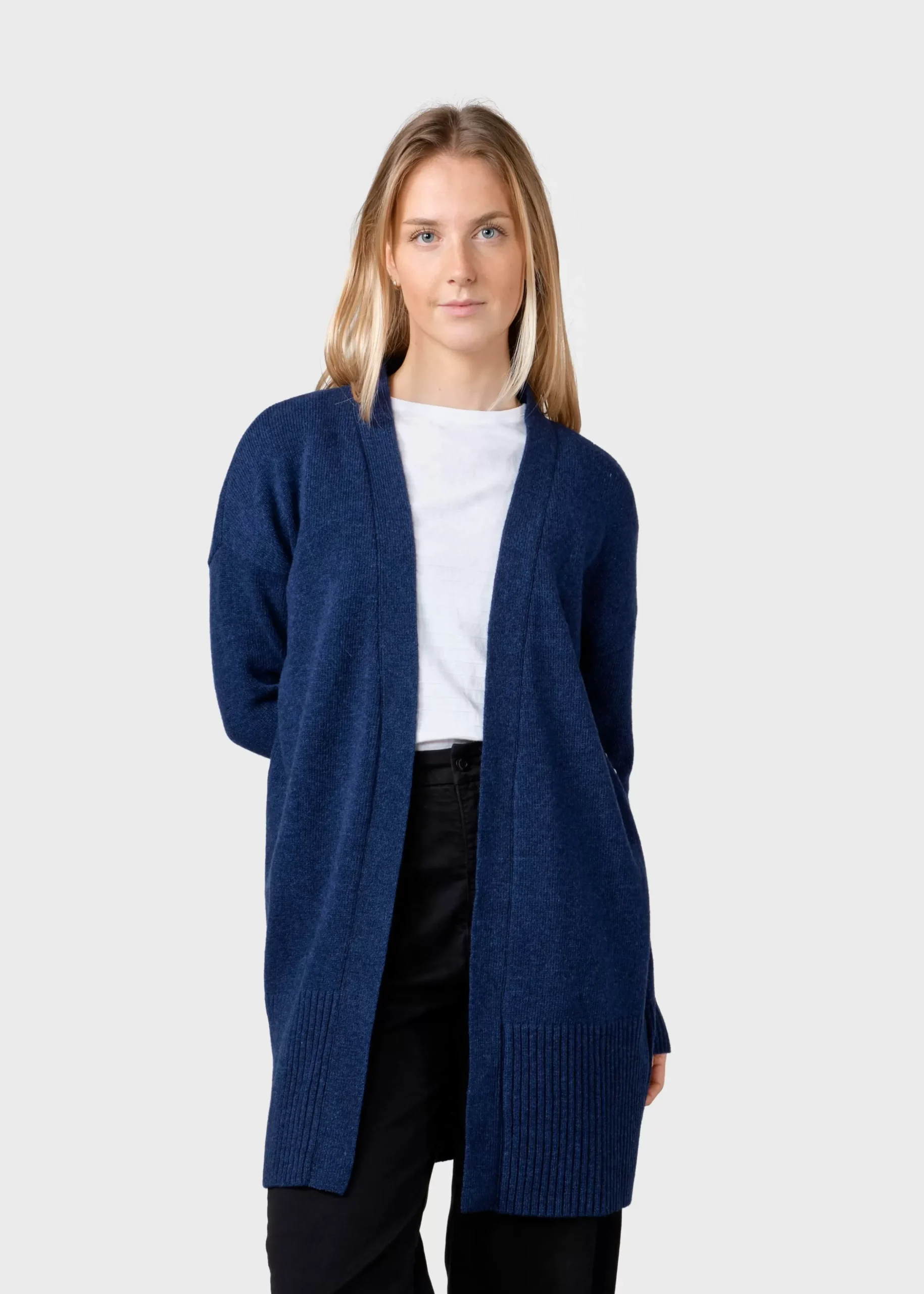 Klitmoller Collective Strick-Rosemarie knit cardigan - Deep blue Navy