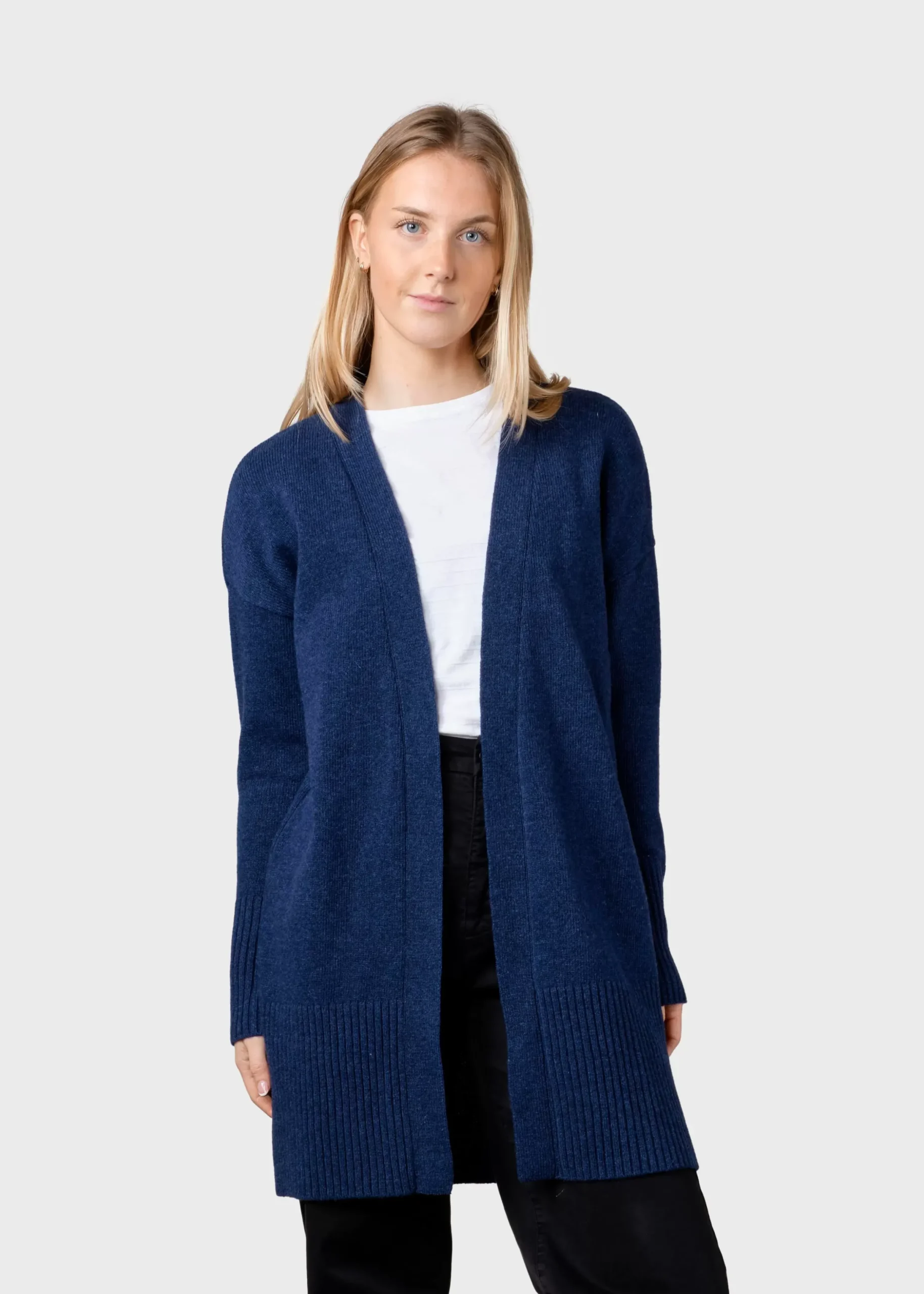 Klitmoller Collective Strick-Rosemarie knit cardigan - Deep blue Navy
