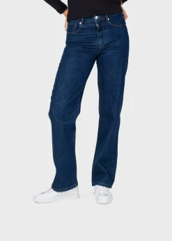 Klitmoller Collective Hosen-Rubi denim pant - Dark blue stonewash Lightbluestonewash