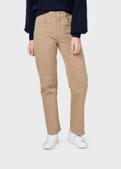 Klitmoller Collective Hosen-Rubi denim pant - Sand Lightbluestonewash