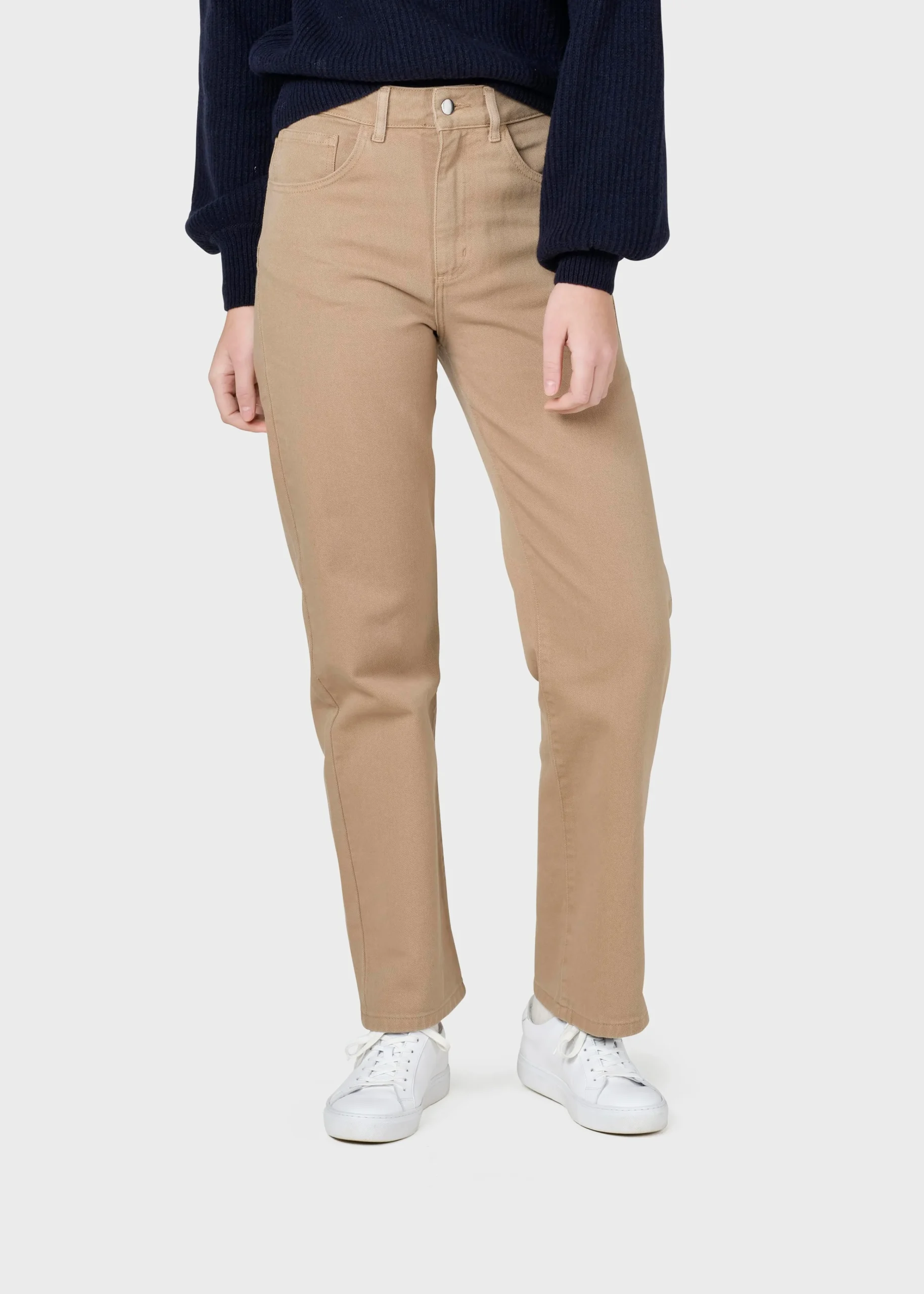 Klitmoller Collective Hosen-Rubi denim pant - Sand Lightbluestonewash