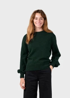 Klitmoller Collective Recycelte Wolle-Sabine knit - Moss Green MossGreen
