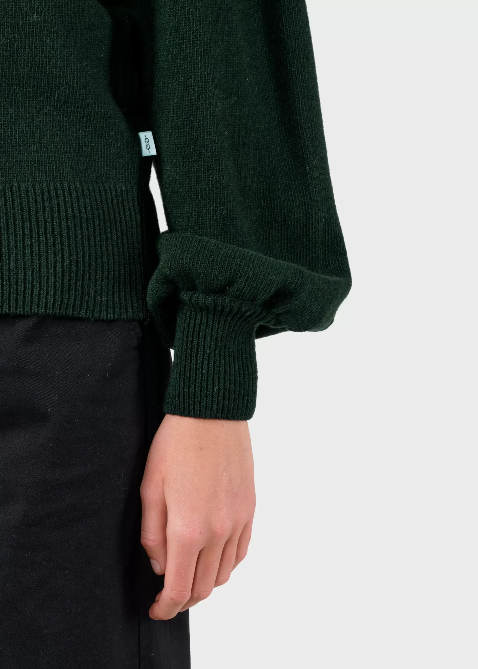 Klitmoller Collective Recycelte Wolle-Sabine knit - Moss Green MossGreen
