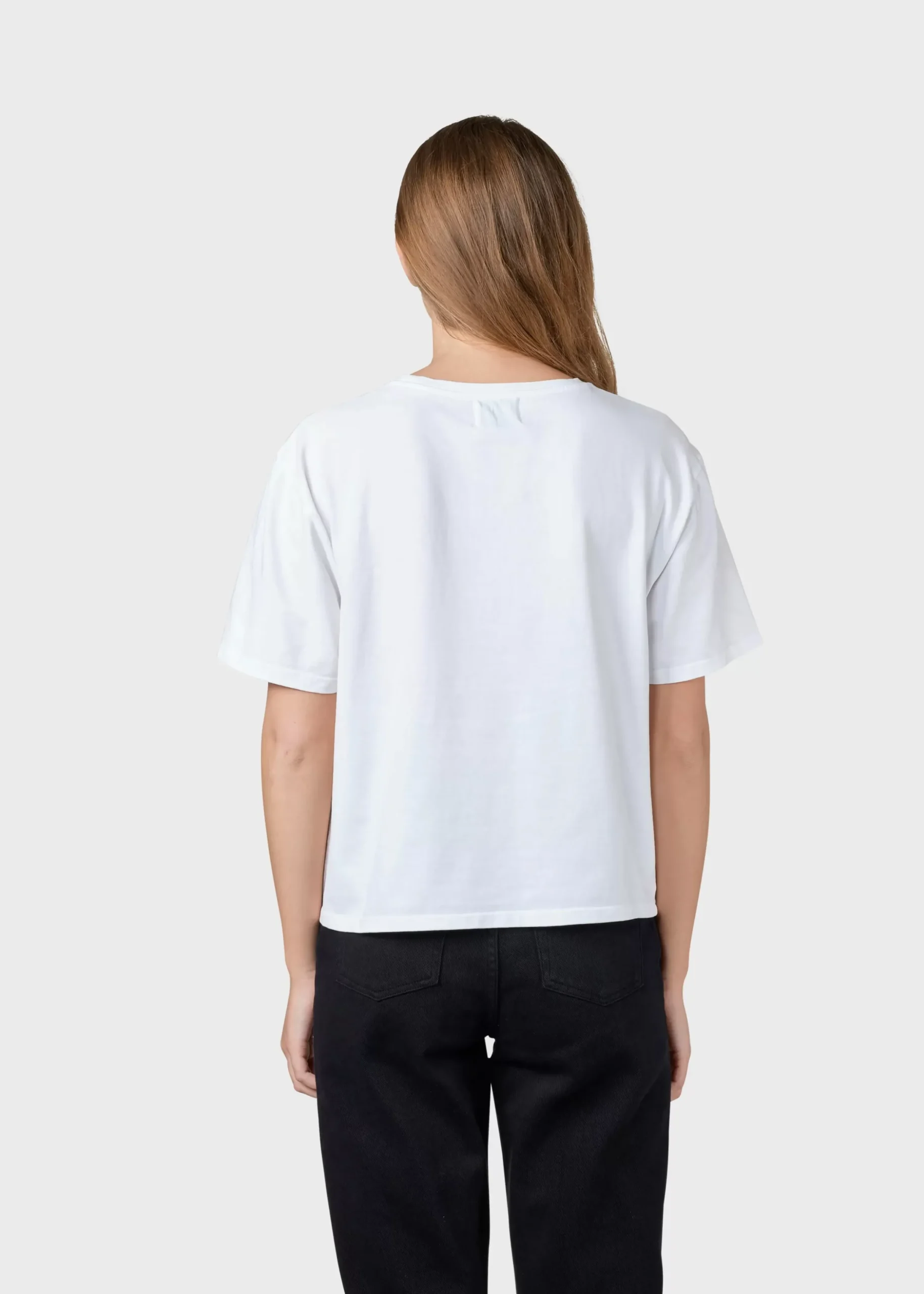 Klitmoller Collective T-shirts-Savannah tee - White/rose