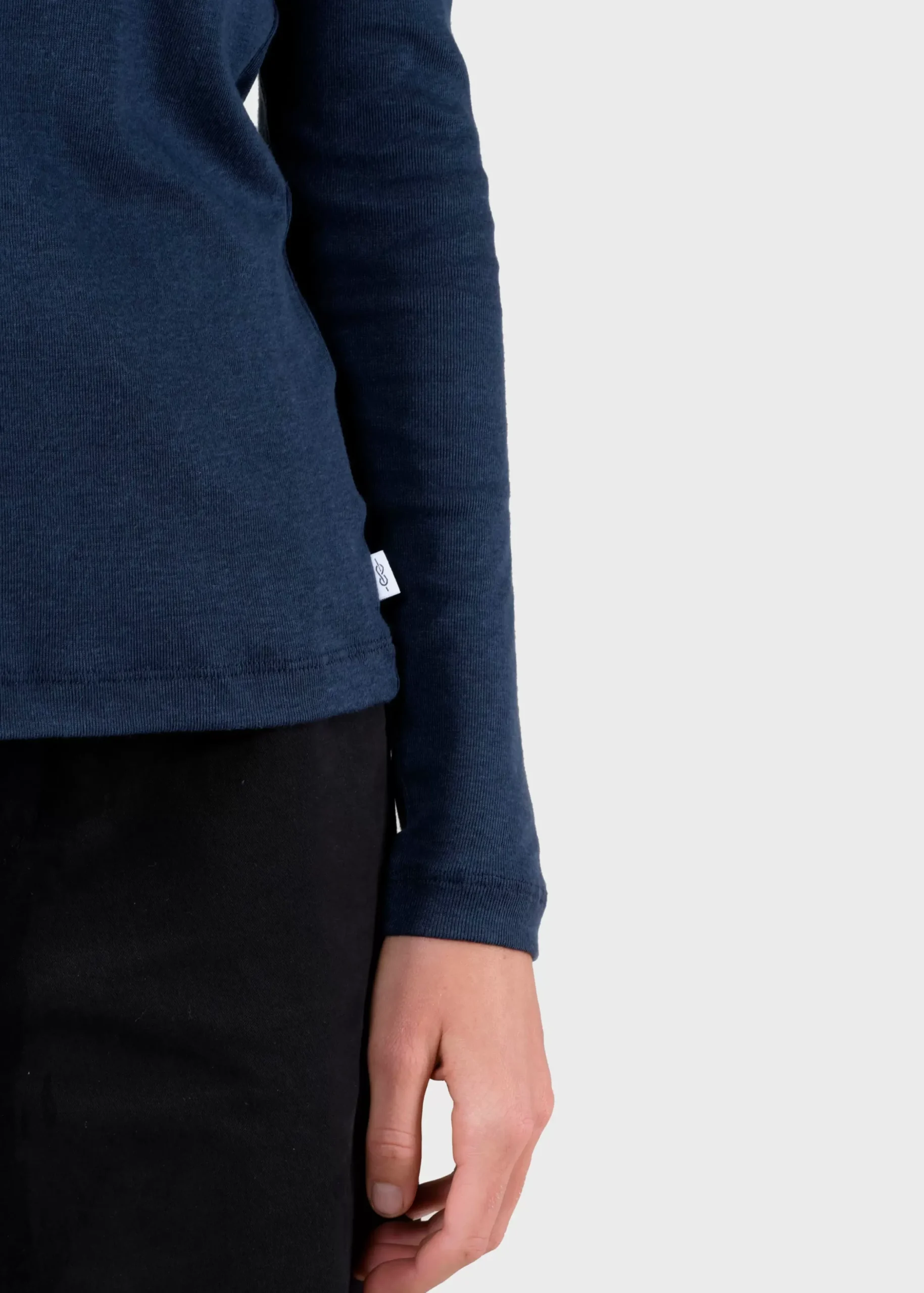 Klitmoller Collective T-shirts-Selma LS tee - Navy MossGreen