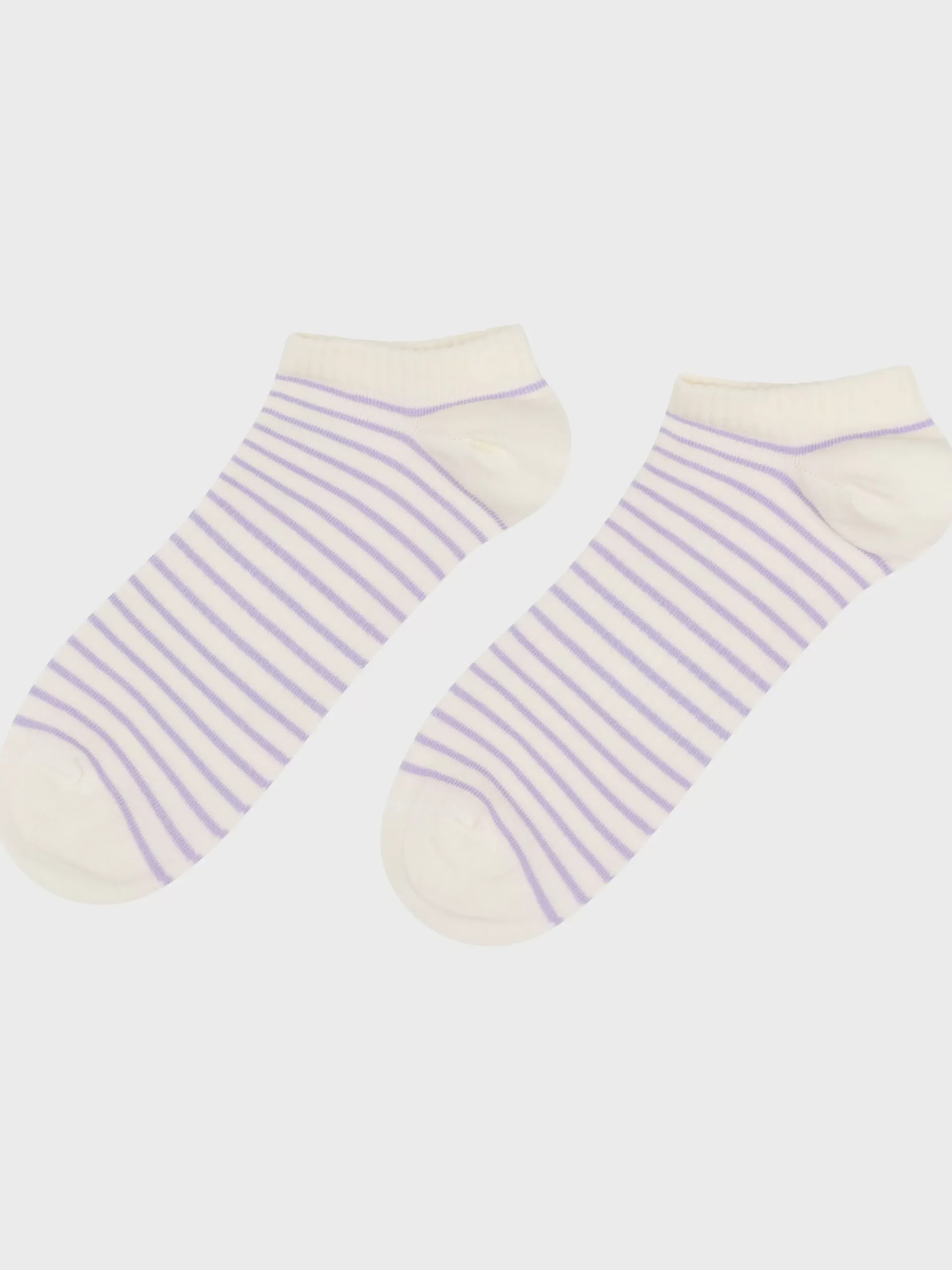 Klitmoller Collective Accessories-Short sock - Cream/lilac Cream/navy