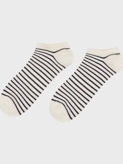 Klitmoller Collective Accessories-Short sock - Cream/navy