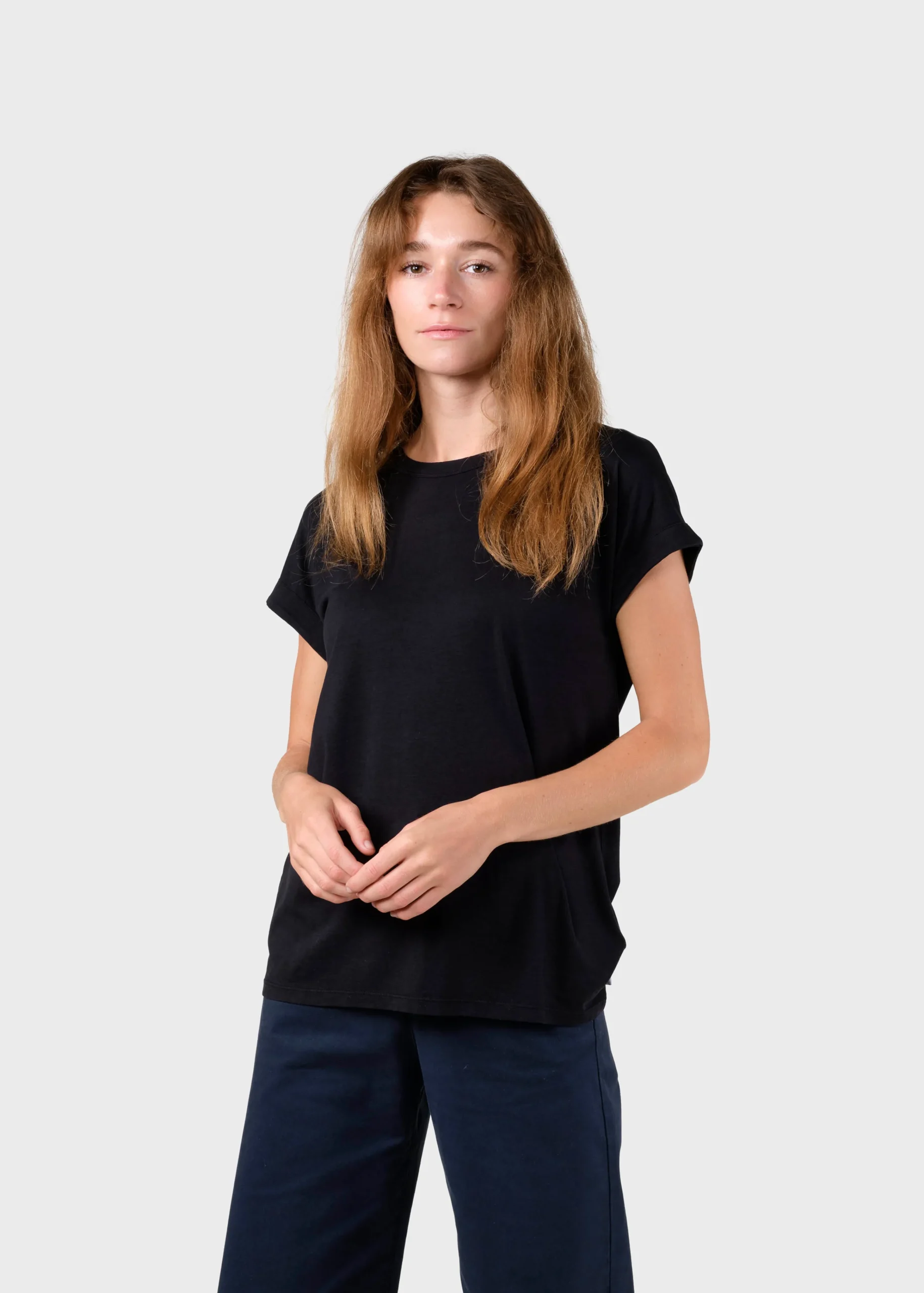 Klitmoller Collective T-shirts-Sigrid tee - Black Lilac