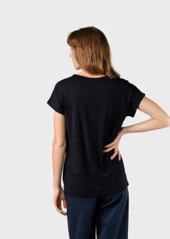 Klitmoller Collective T-shirts-Sigrid tee - Black Lilac
