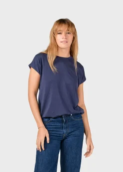 Klitmoller Collective T-shirts-Sigrid tee - Deep blue Navy