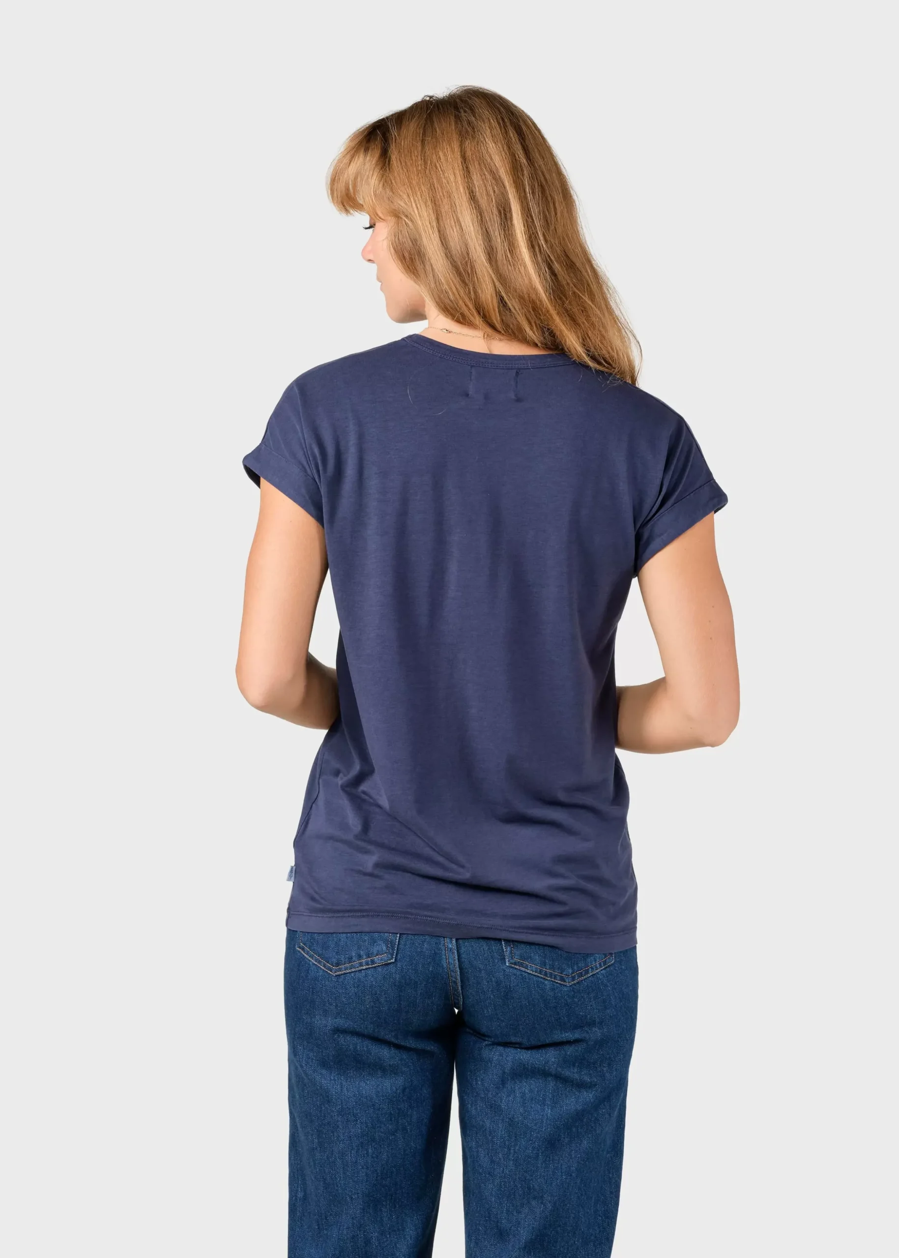 Klitmoller Collective T-shirts-Sigrid tee - Deep blue Navy