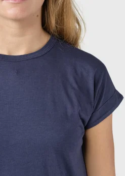 Klitmoller Collective T-shirts-Sigrid tee - Deep blue Navy