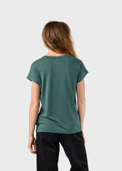 Klitmoller Collective T-shirts-Sigrid tee - Moss Green Ocean