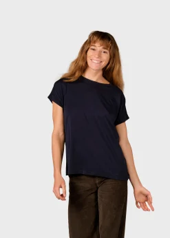 Klitmoller Collective T-shirts-Sigrid tee - Navy Lilac
