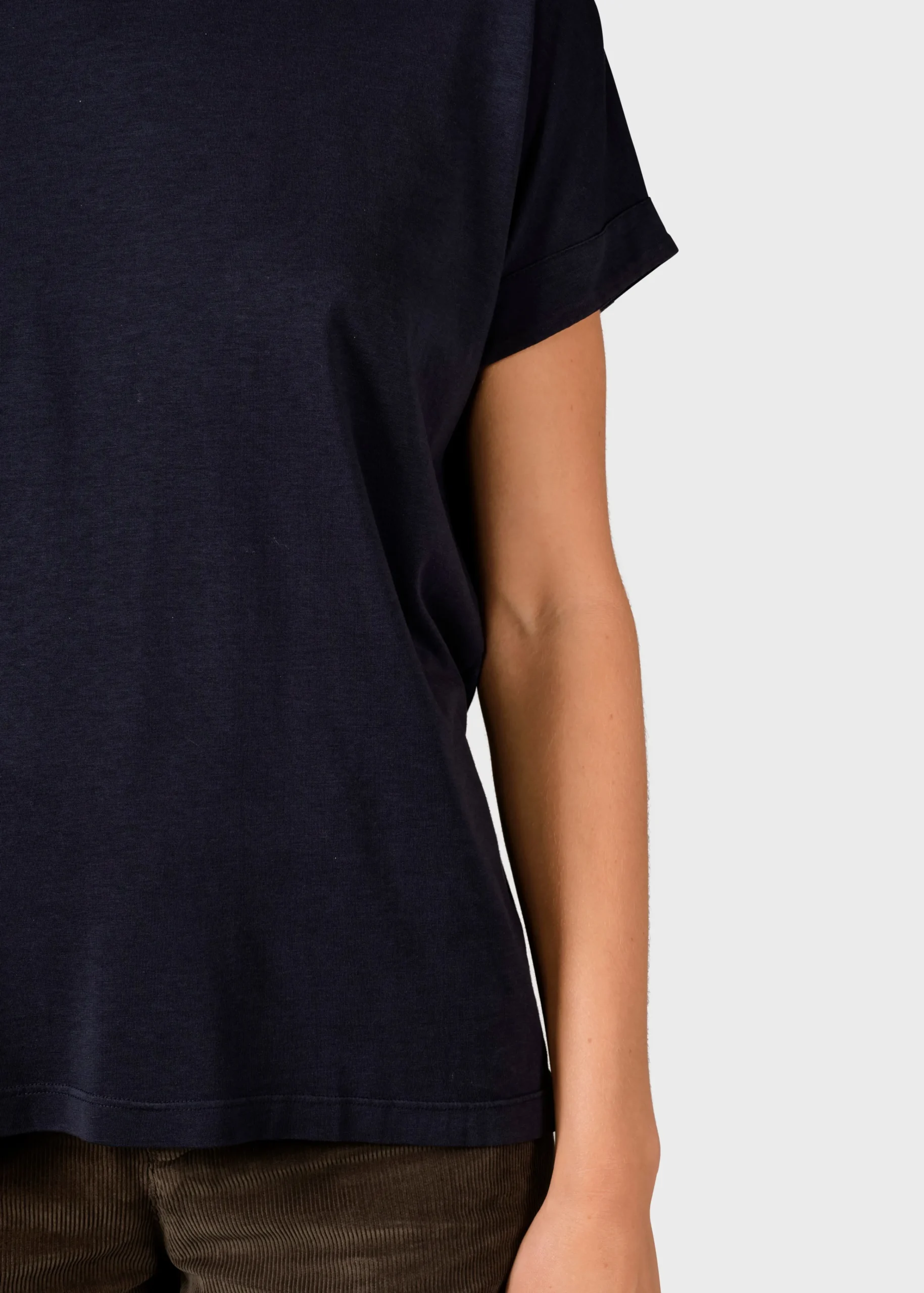 Klitmoller Collective T-shirts-Sigrid tee - Navy Lilac