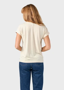 Klitmoller Collective T-shirts-Sigrid tee - Pastel sand Navy