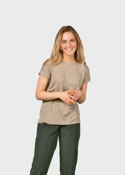 Klitmoller Collective T-shirts-Sigrid tee - Sand Ocean