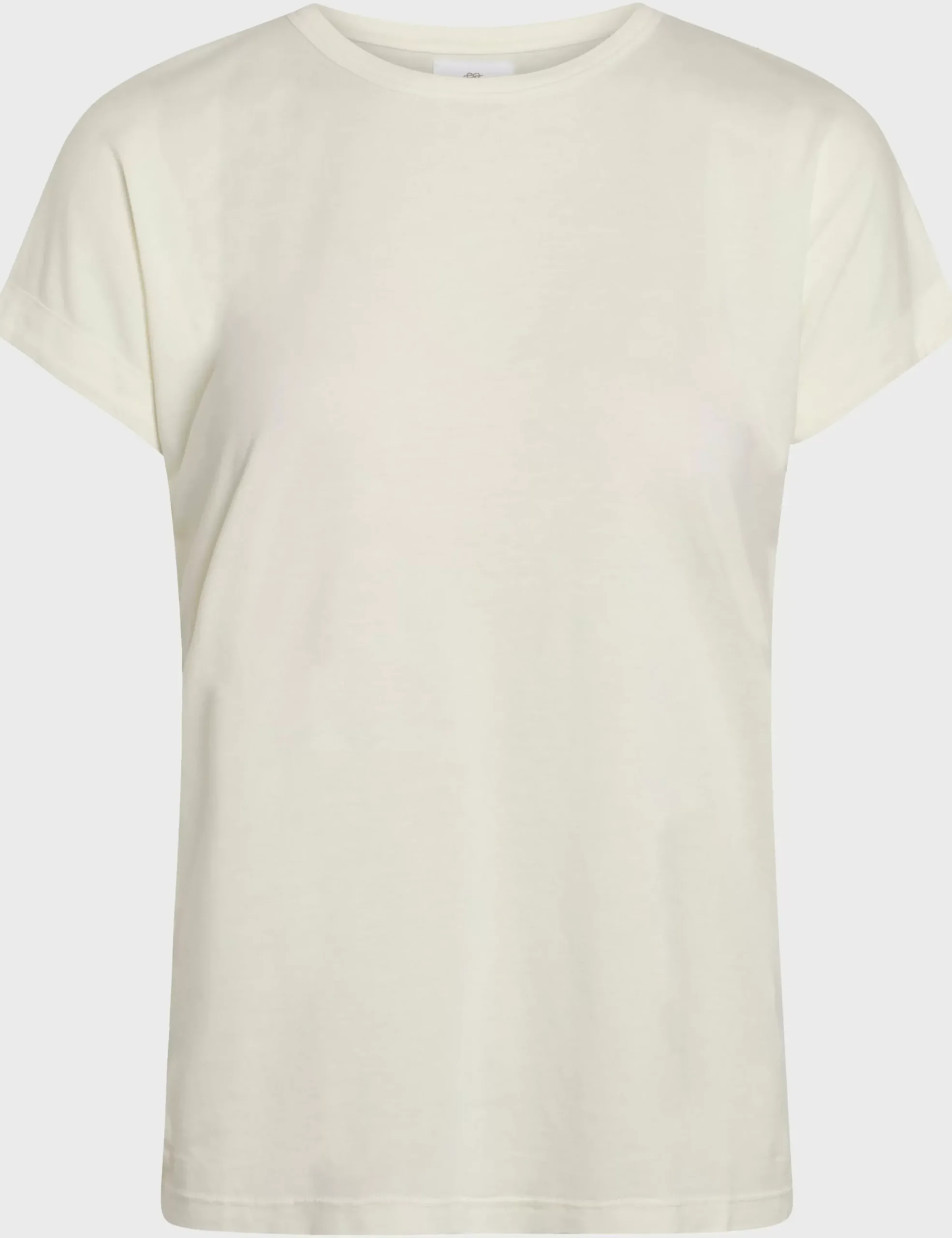 Klitmoller Collective T-shirts-Sigrid tee - White Cream/skyblue