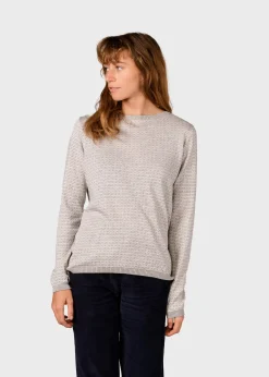 Klitmoller Collective Strick-Silje knit - Pastel grey/cream Cream/lemonsorbet