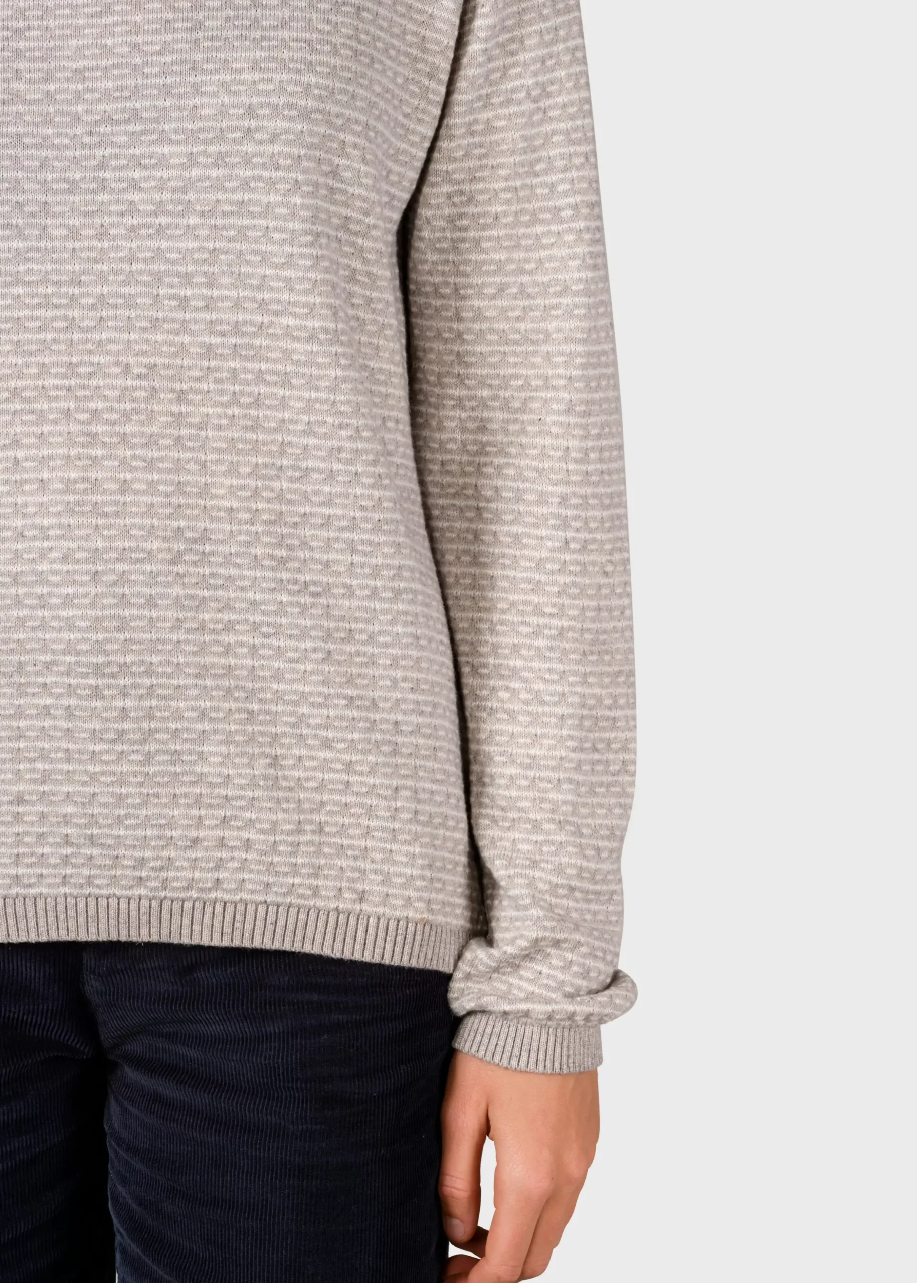 Klitmoller Collective Strick-Silje knit - Pastel grey/cream Cream/lemonsorbet
