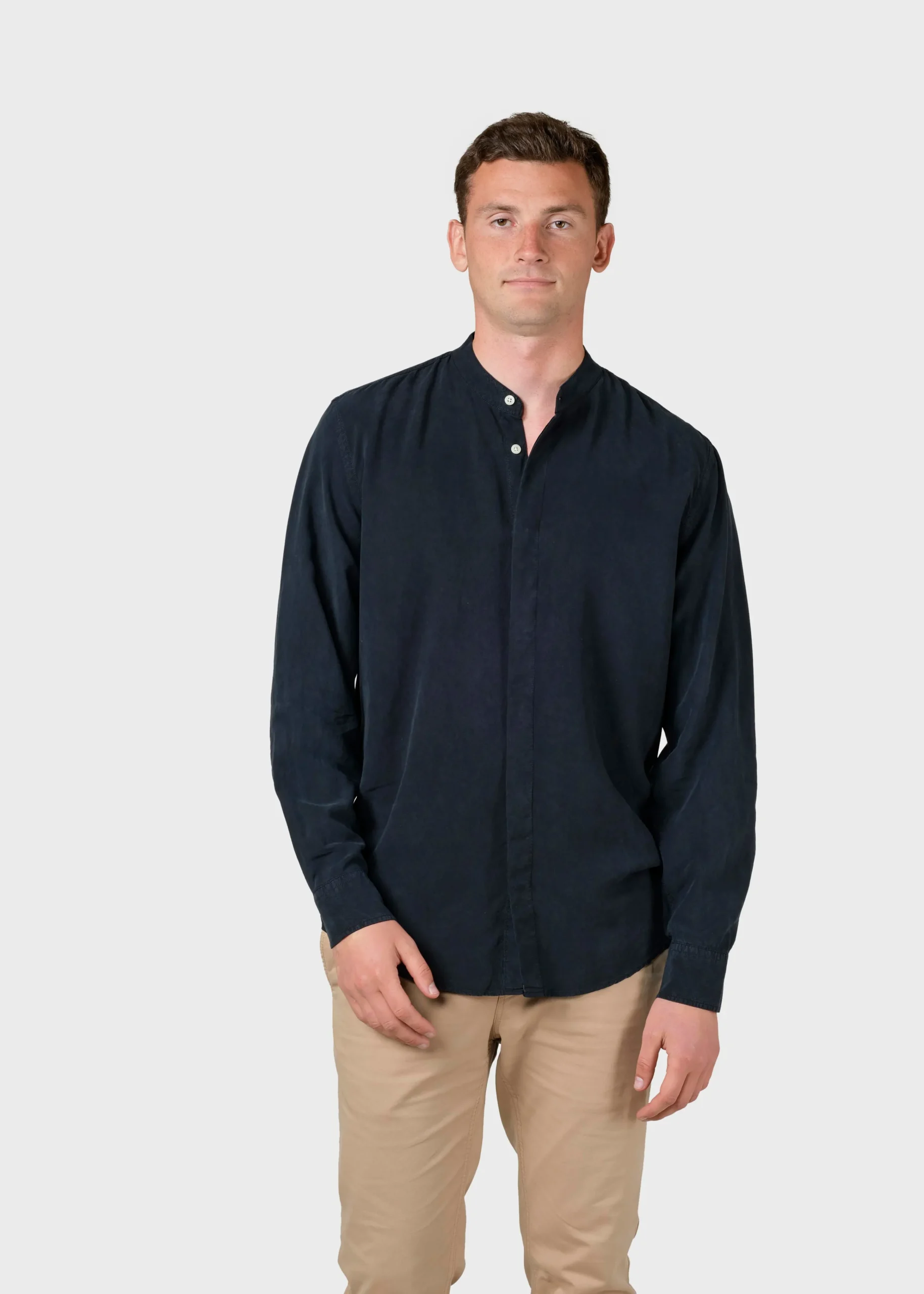 Klitmoller Collective Hemden-Simon lyocell shirt - Navy Bluetones